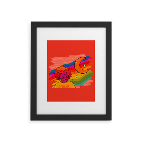 Doodle By Meg Cancer Babe Framed Art Print