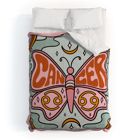 Doodle By Meg Cancer Butterfly Comforter
