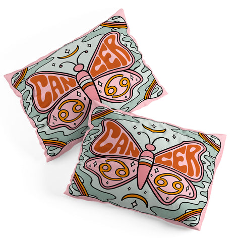 Doodle By Meg Cancer Butterfly Pillow Shams