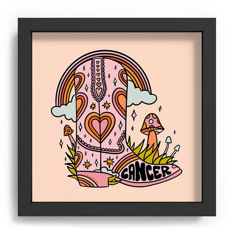 Doodle By Meg Cancer Cowboy Boot Recessed Framing Square