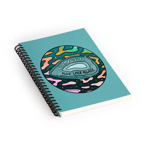 Doodle By Meg Cancer Crystal Spiral Notebook