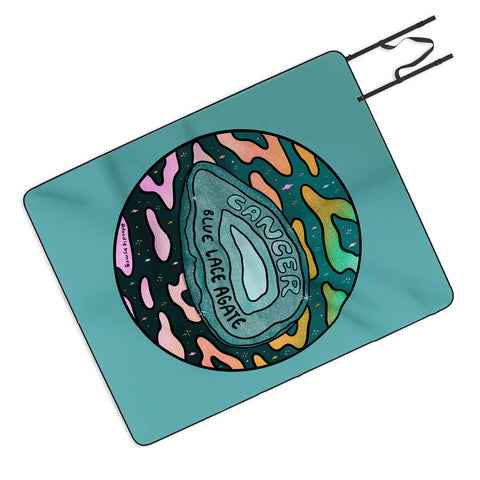 Doodle By Meg Cancer Crystal Picnic Blanket