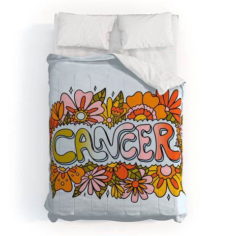 Doodle By Meg Cancer Flowers Comforter