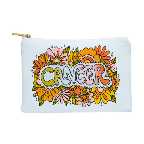 Doodle By Meg Cancer Flowers Pouch