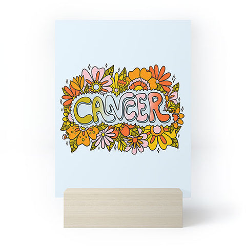 Doodle By Meg Cancer Flowers Mini Art Print