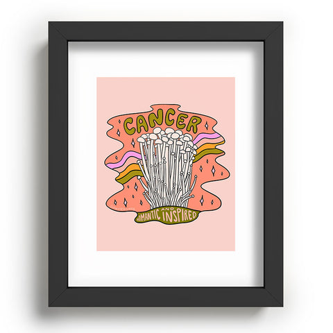 Doodle By Meg Cancer Mushroom Recessed Framing Rectangle