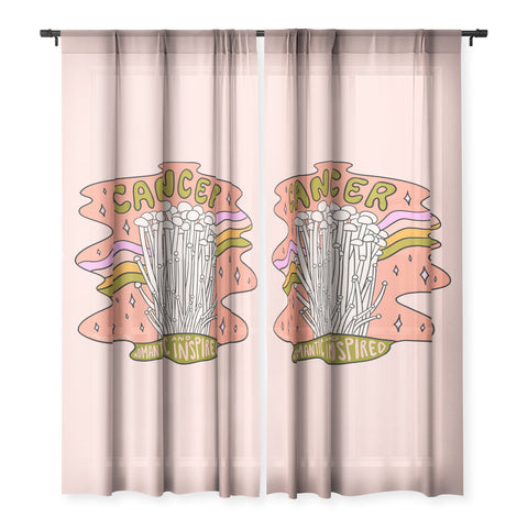 Doodle By Meg Cancer Mushroom Sheer Non Repeat