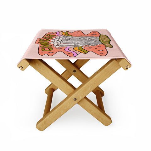 Doodle By Meg Cancer Mushroom Folding Stool