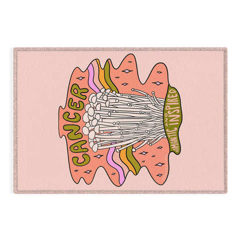 Doodle By Meg Cancer Mushroom Outdoor Rug