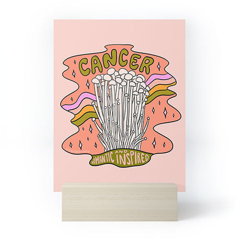 Doodle By Meg Cancer Mushroom Mini Art Print