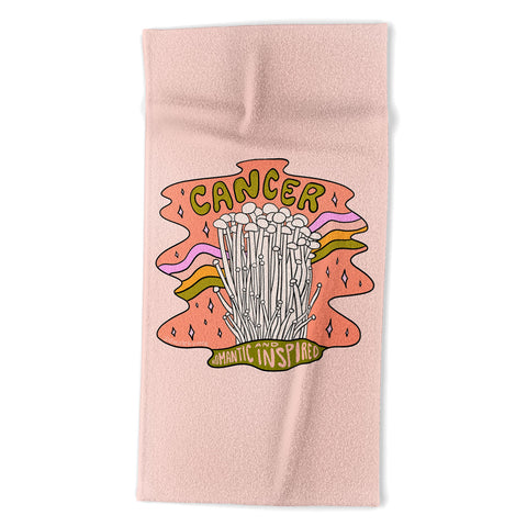 Doodle By Meg Cancer Mushroom Beach Towel