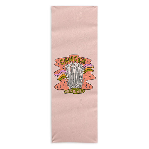 Doodle By Meg Cancer Mushroom Yoga Towel