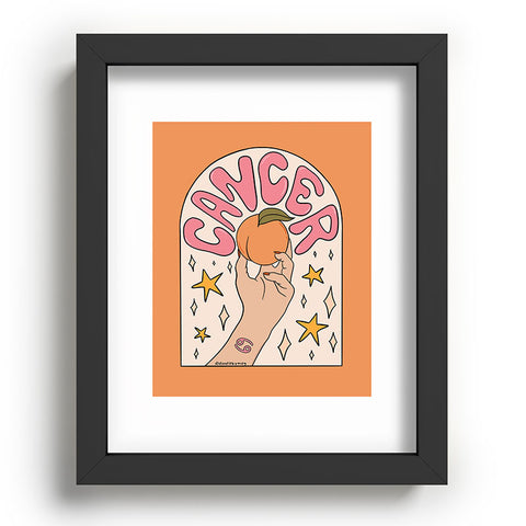 Doodle By Meg Cancer Peach Recessed Framing Rectangle