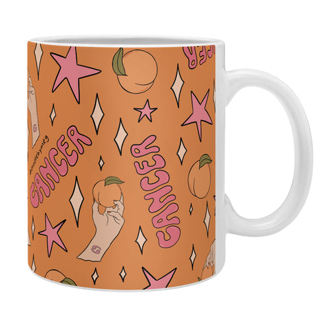 Doodle By Meg Cancer Peach Print Coffee Mug