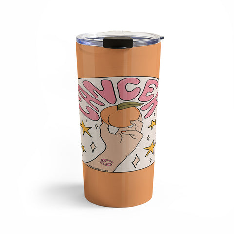 Doodle By Meg Cancer Peach Travel Mug