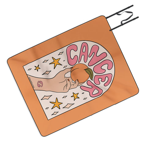 Doodle By Meg Cancer Peach Picnic Blanket