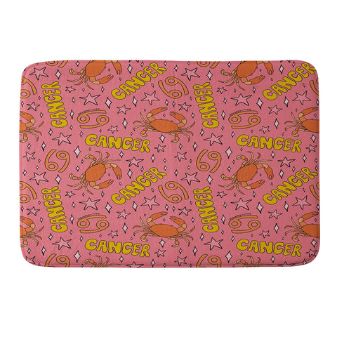 Doodle By Meg Cancer Print Memory Foam Bath Mat