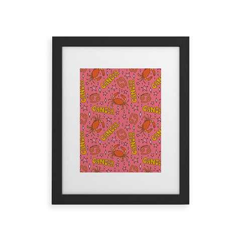 Doodle By Meg Cancer Print Framed Art Print