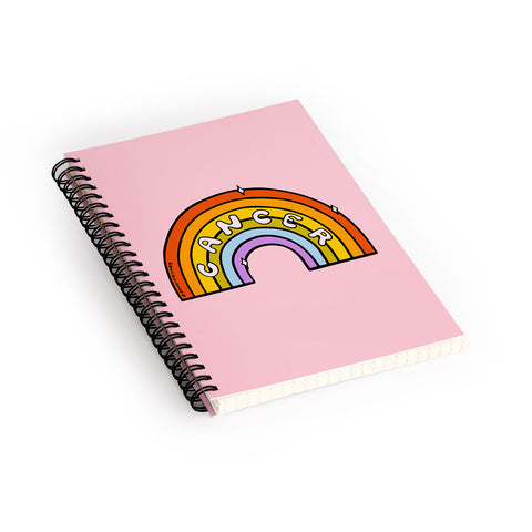 Doodle By Meg Cancer Rainbow Spiral Notebook