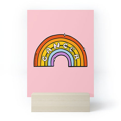 Doodle By Meg Cancer Rainbow Mini Art Print