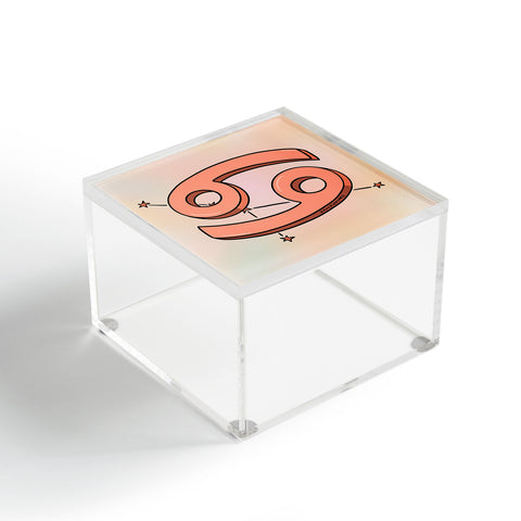 Doodle By Meg Cancer Symbol Acrylic Box