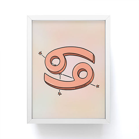 Doodle By Meg Cancer Symbol Framed Mini Art Print