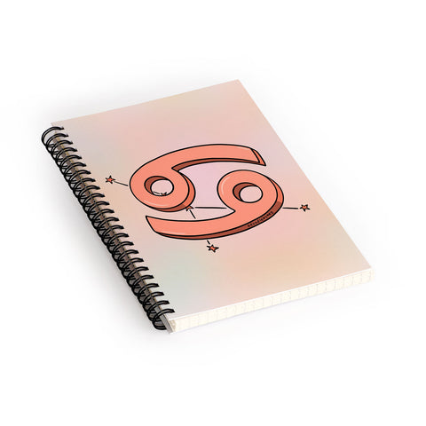 Doodle By Meg Cancer Symbol Spiral Notebook