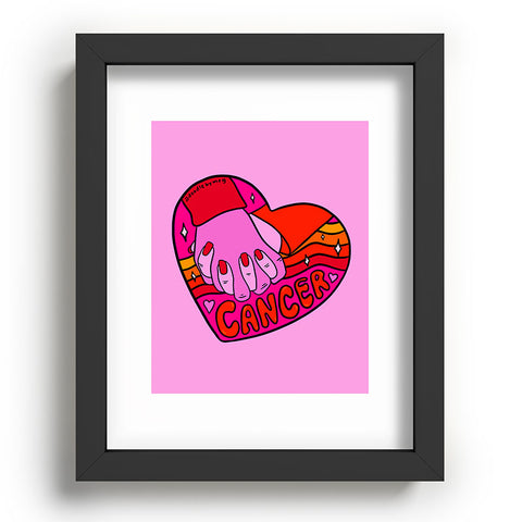 Doodle By Meg Cancer Valentine Recessed Framing Rectangle