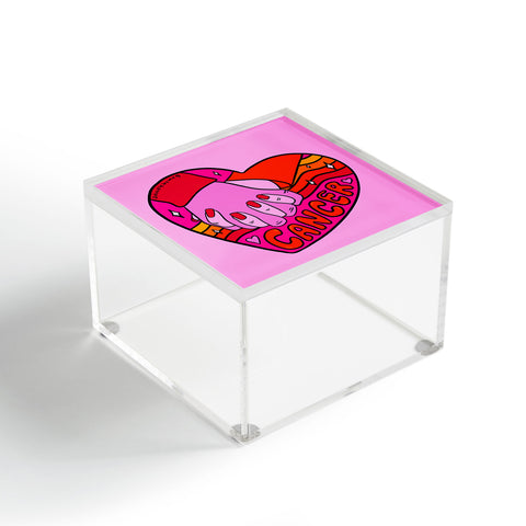 Doodle By Meg Cancer Valentine Acrylic Box