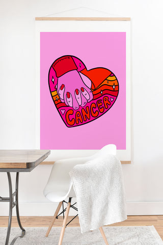 Doodle By Meg Cancer Valentine Art Print And Hanger