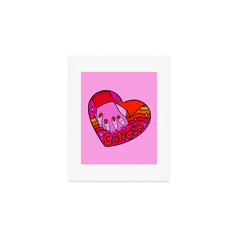 Doodle By Meg Cancer Valentine Art Print