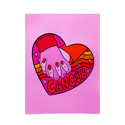Doodle By Meg Cancer Valentine Poster