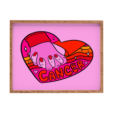 Doodle By Meg Cancer Valentine Rectangular Tray