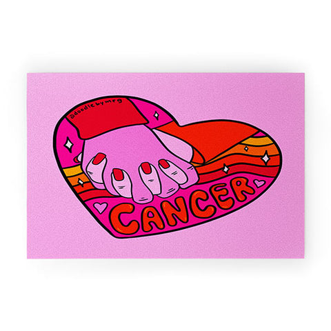 Doodle By Meg Cancer Valentine Welcome Mat