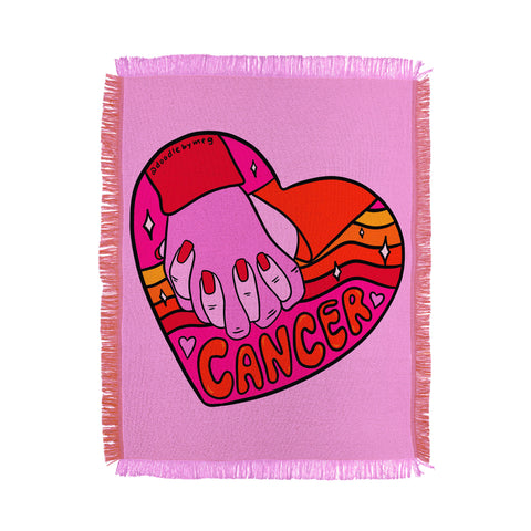 Doodle By Meg Cancer Valentine Throw Blanket