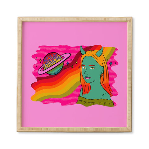 Doodle By Meg Capricorn Babe Framed Wall Art