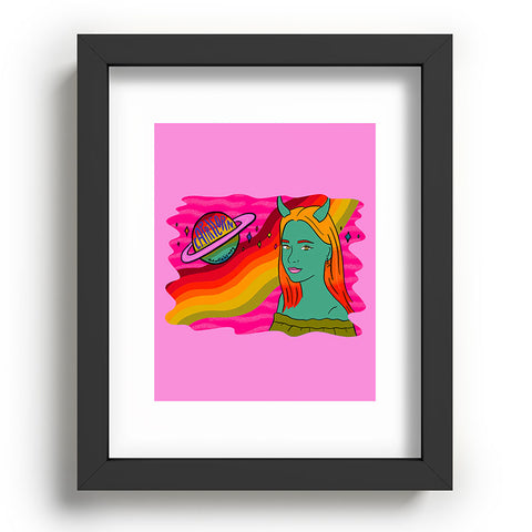 Doodle By Meg Capricorn Babe Recessed Framing Rectangle