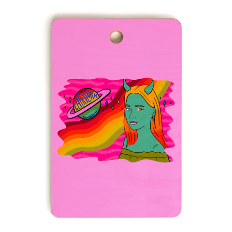 Doodle By Meg Capricorn Babe Cutting Board Rectangle