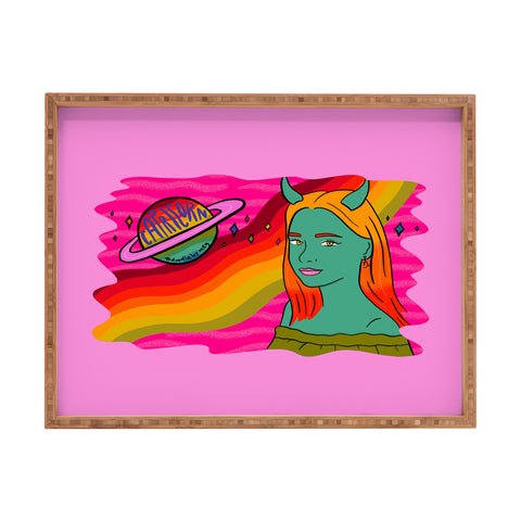 Doodle By Meg Capricorn Babe Rectangular Tray