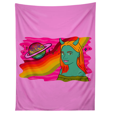 Doodle By Meg Capricorn Babe Tapestry