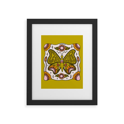 Doodle By Meg Capricorn Butterfly Framed Art Print