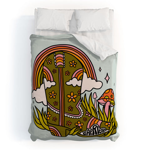 Doodle By Meg Capricorn Cowboy Boot Duvet Cover