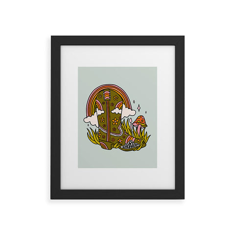 Doodle By Meg Capricorn Cowboy Boot Framed Art Print