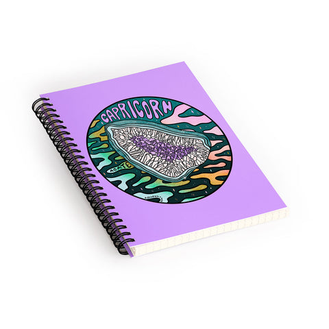 Doodle By Meg Capricorn Crystal Spiral Notebook