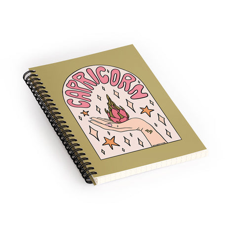 Doodle By Meg Capricorn Dragonfruit Spiral Notebook