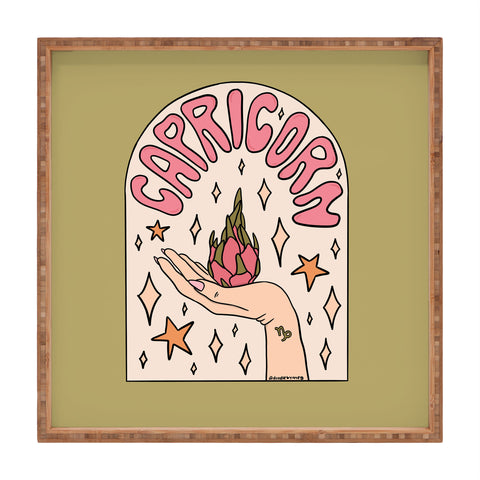 Doodle By Meg Capricorn Dragonfruit Square Tray