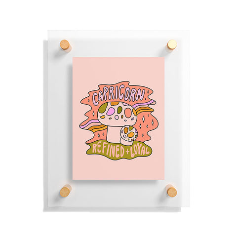 Doodle By Meg Capricorn Mushroom Floating Acrylic Print