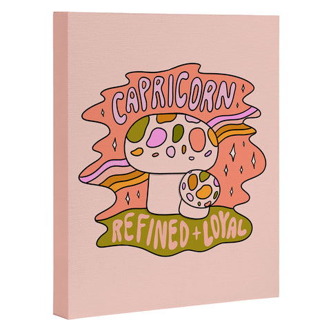 Doodle By Meg Capricorn Mushroom Art Canvas