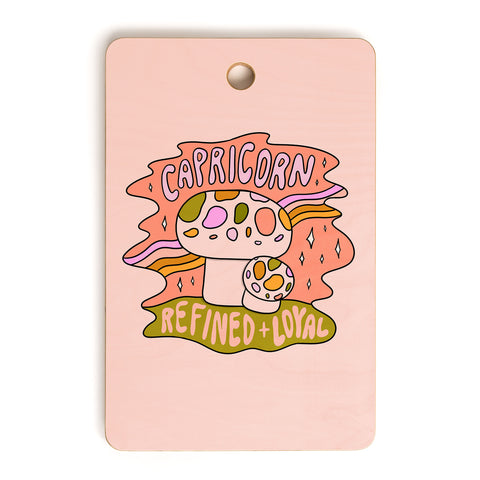 Doodle By Meg Capricorn Mushroom Cutting Board Rectangle