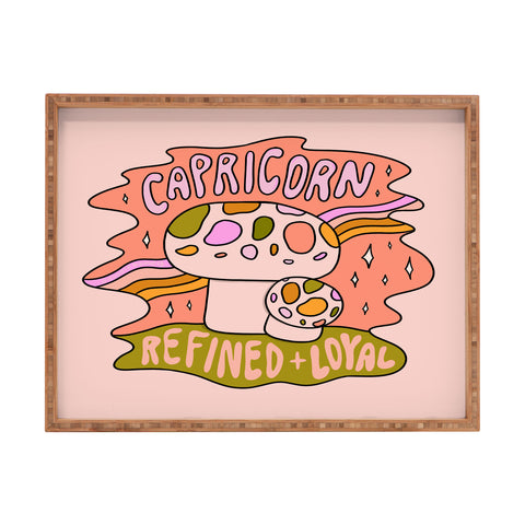 Doodle By Meg Capricorn Mushroom Rectangular Tray